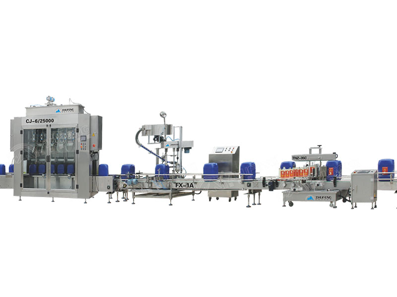 5-30kg Net Weight Liquid Filling Capping Line For Pail Jerrycans